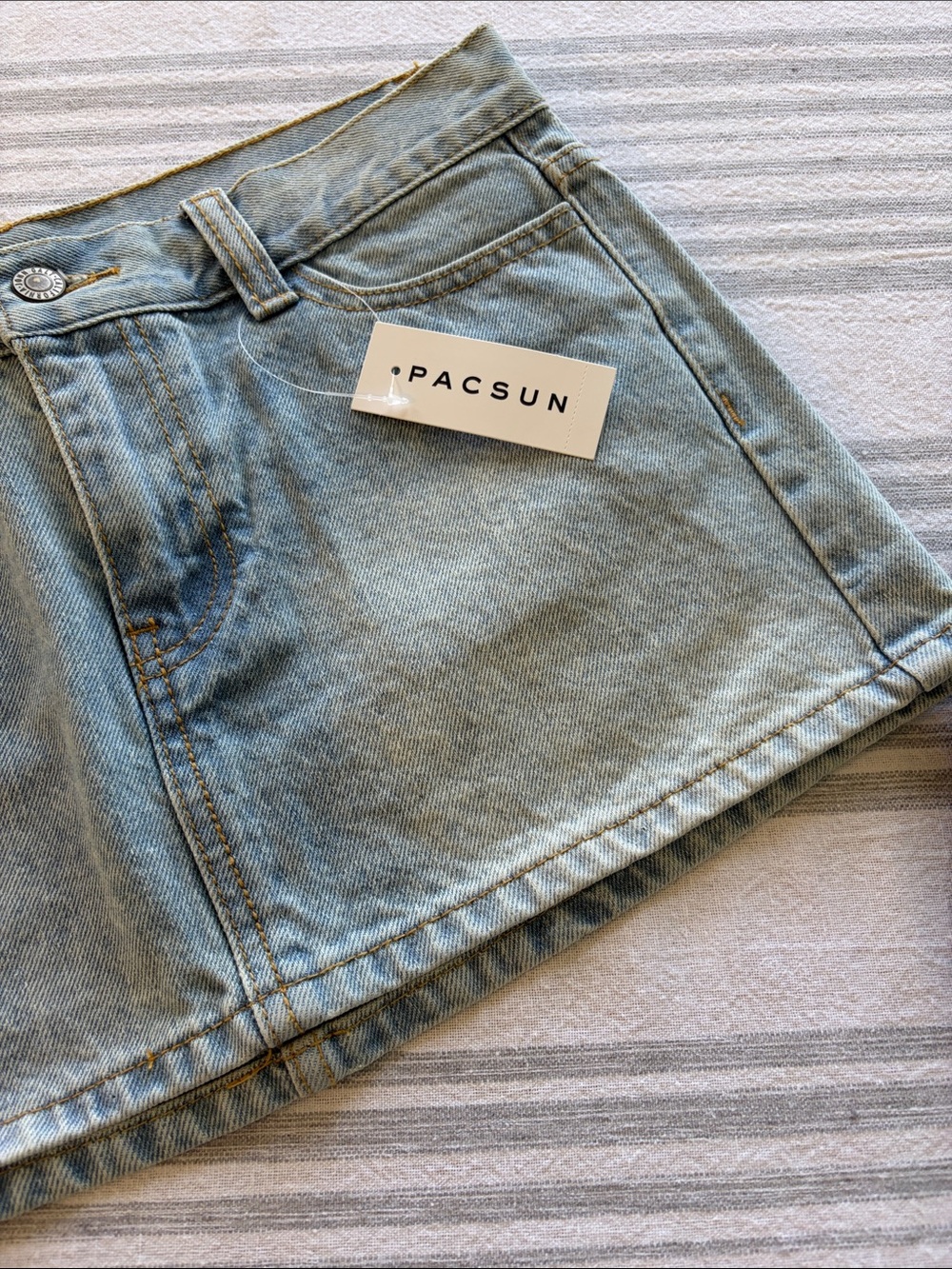 NEW! PacSun Light Blue Denim Mini Skirt